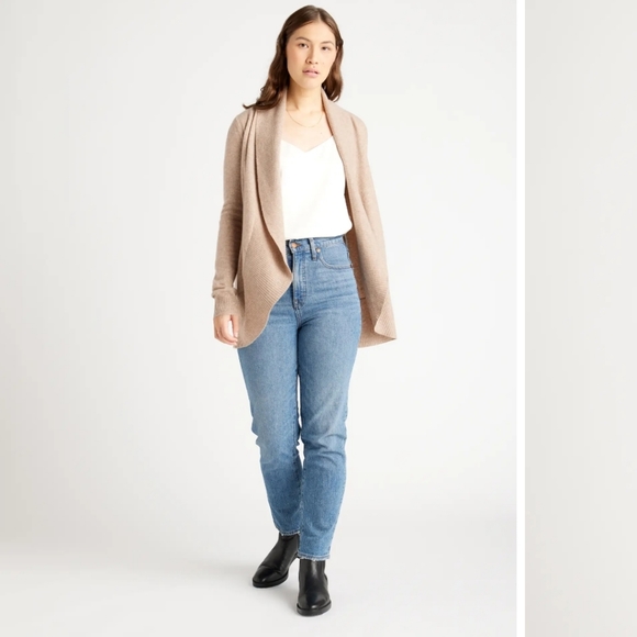 Mongolian cashmere Open Front Cardigan Sweater Numerous Colors - Picture 2 of 14